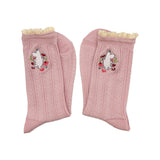 Moomin Pink Lace Moomin Socks