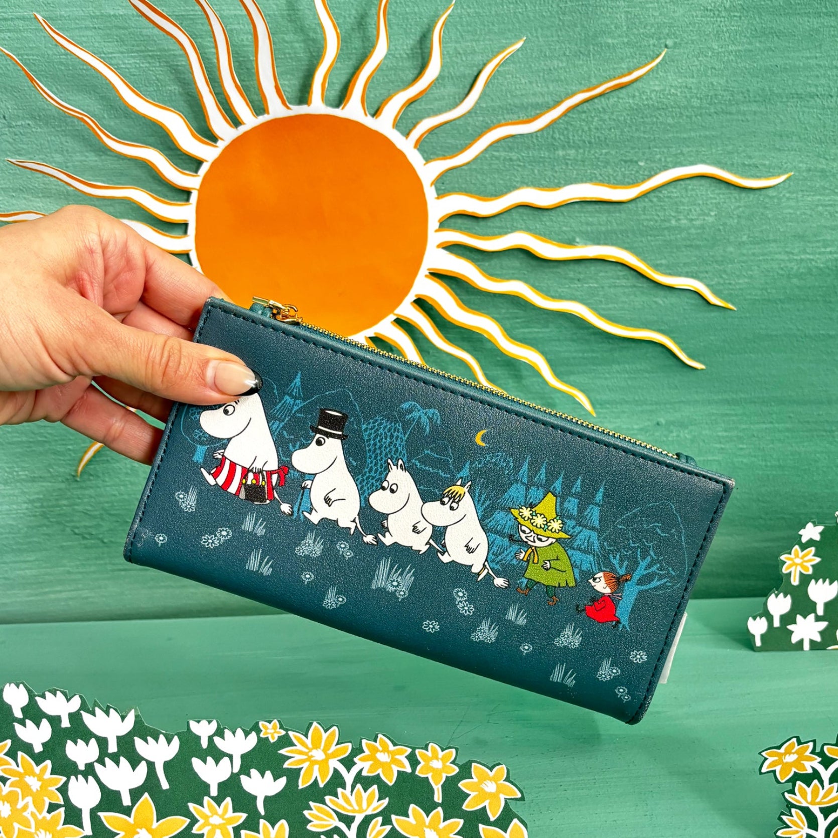 Moomin Blue Forest Wallet