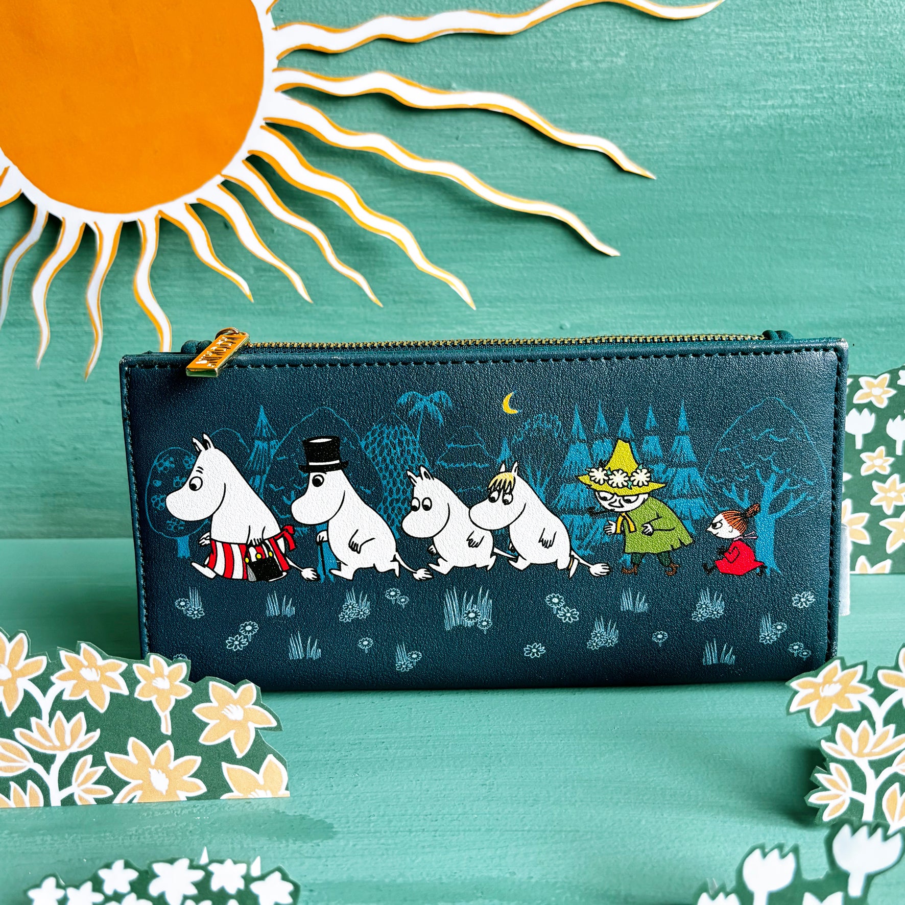 Moomin Blue Forest Wallet