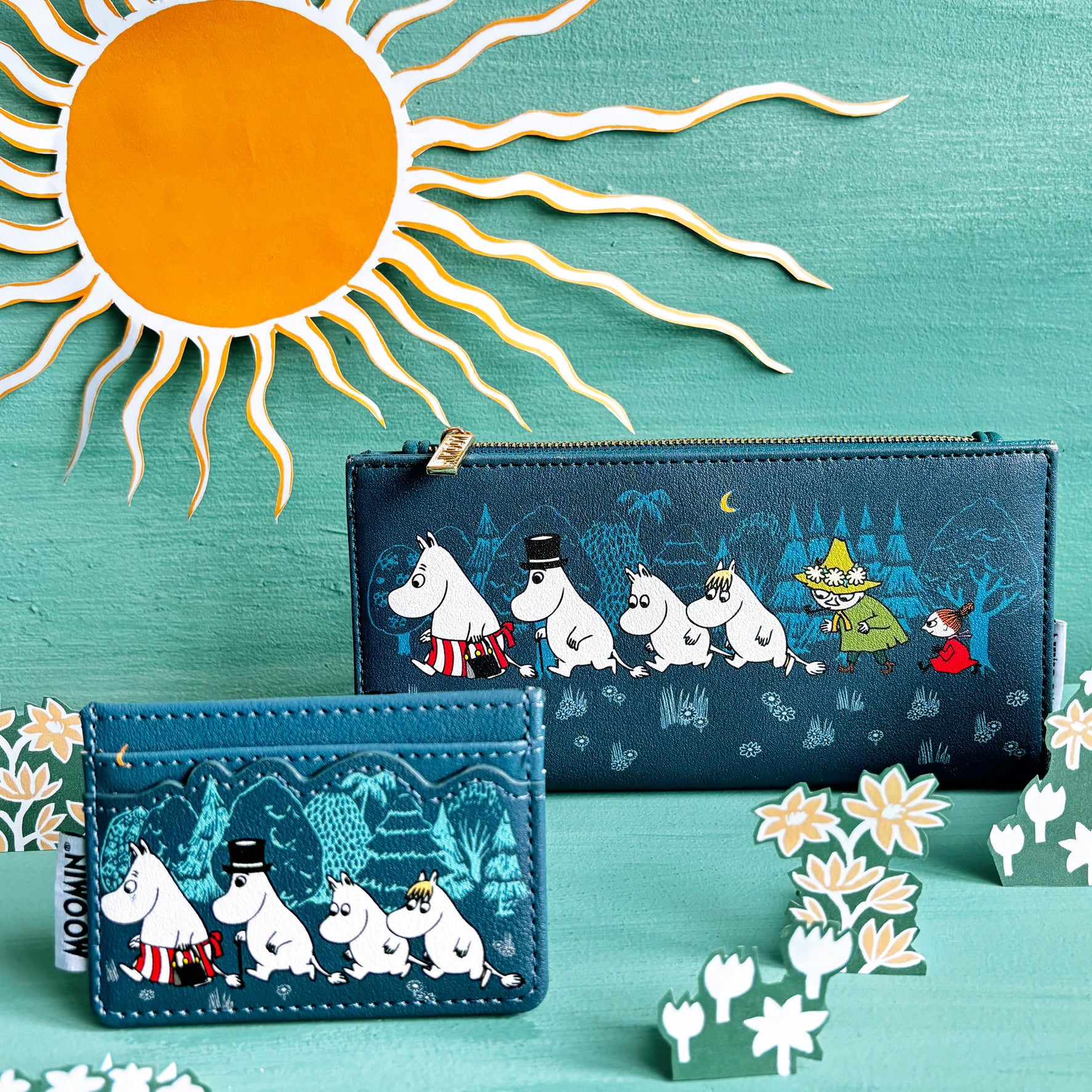 Moomin Blue Forest Wallet