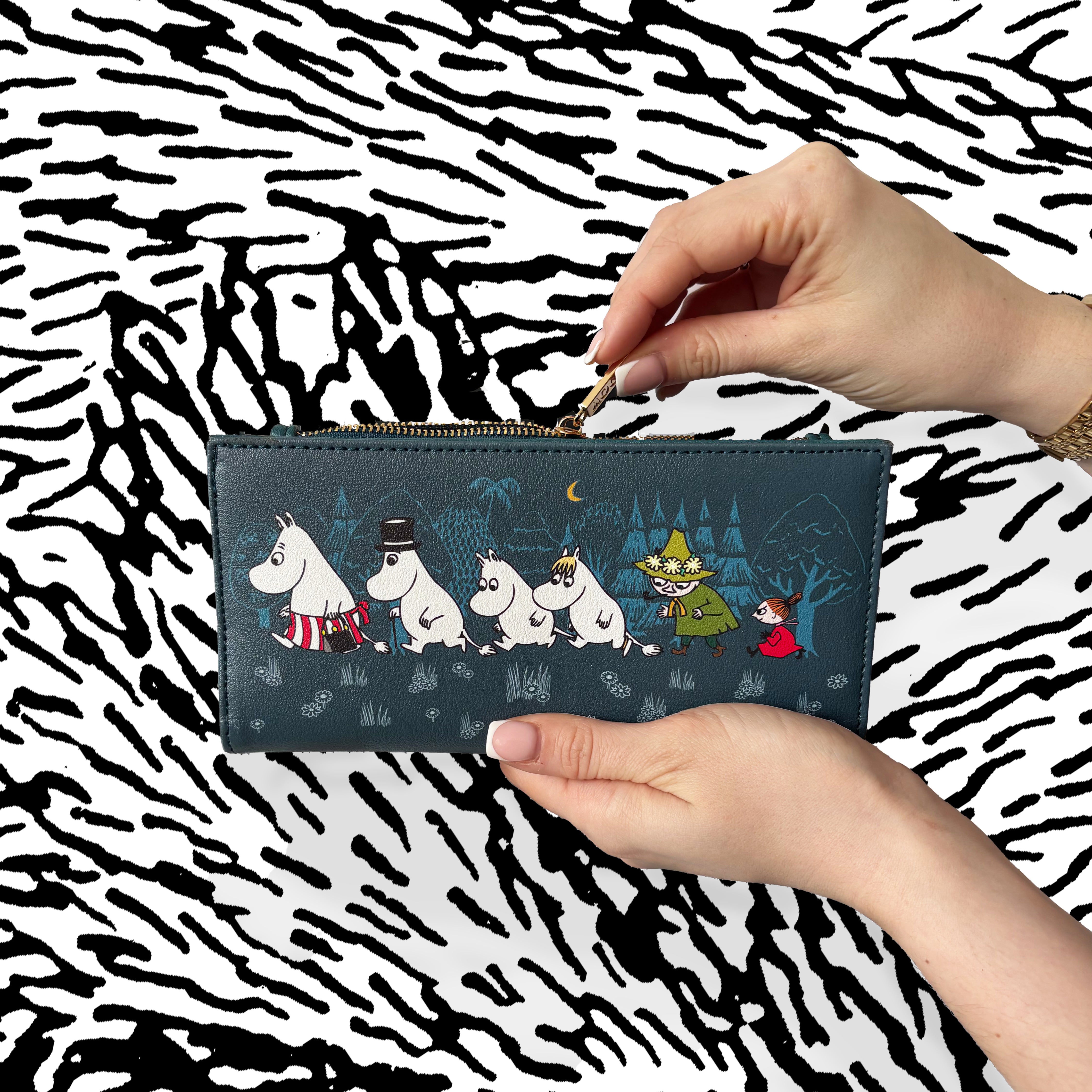 Moomin Blue Forest Wallet