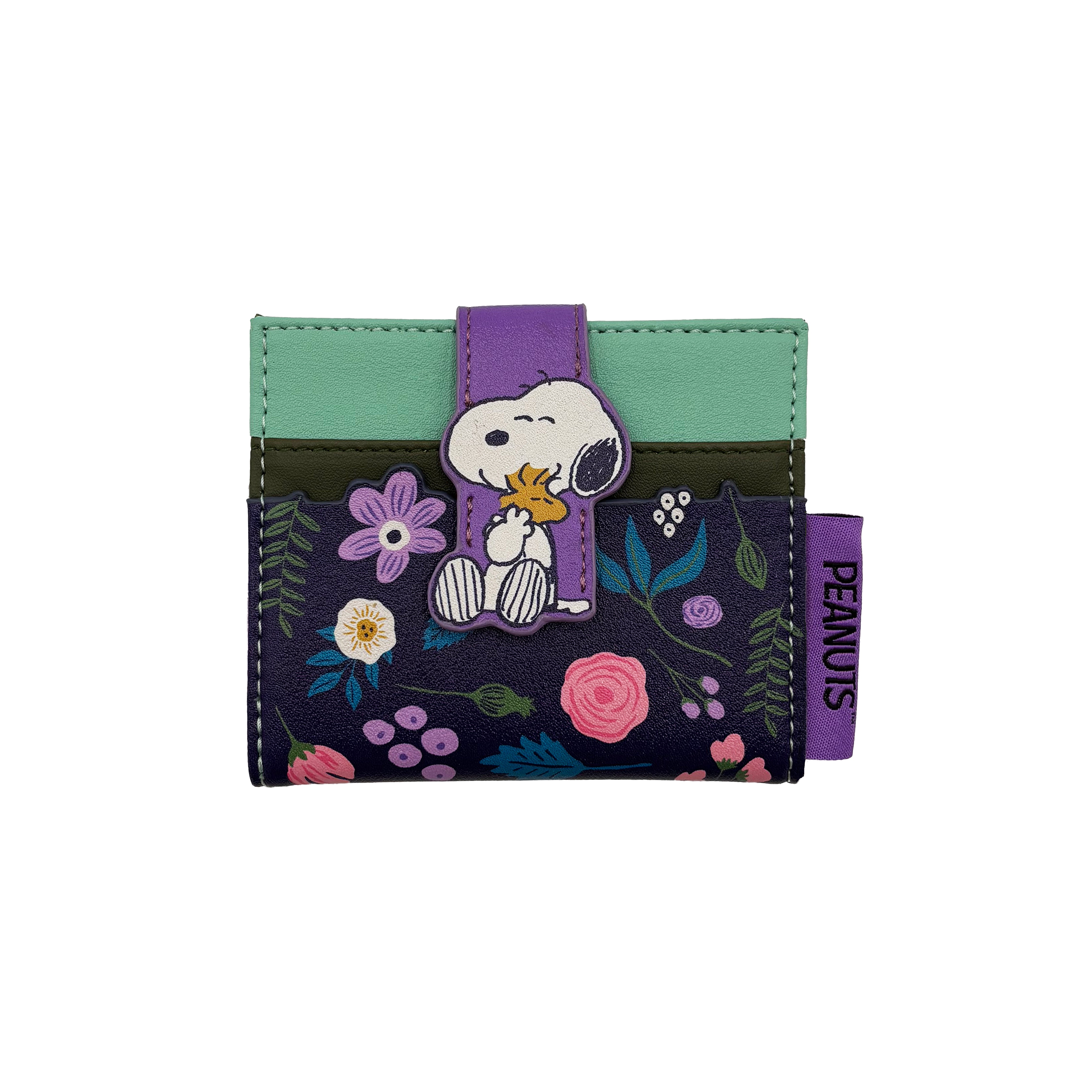 Peanuts In Bloom Foldover Cardholder