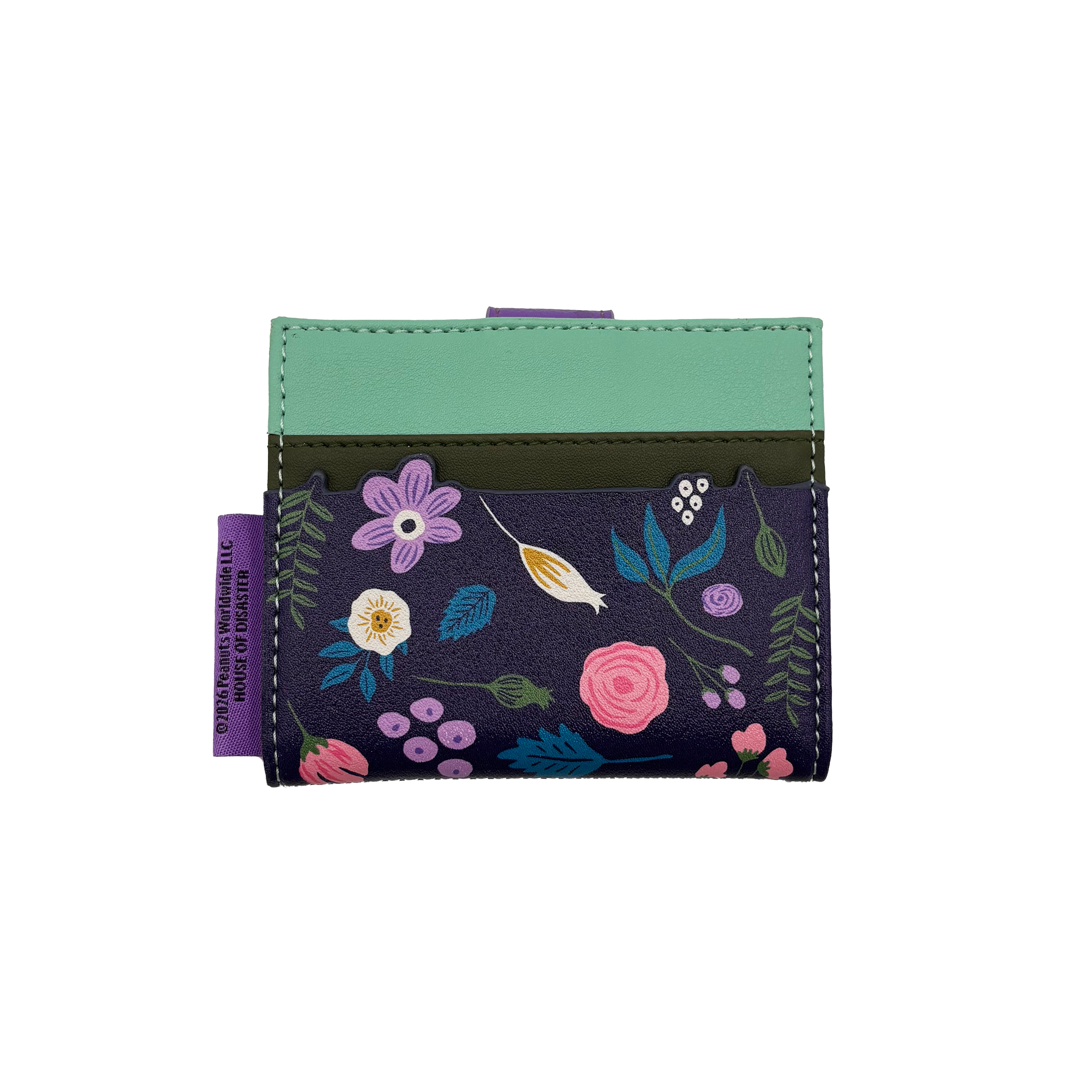 Peanuts In Bloom Foldover Cardholder