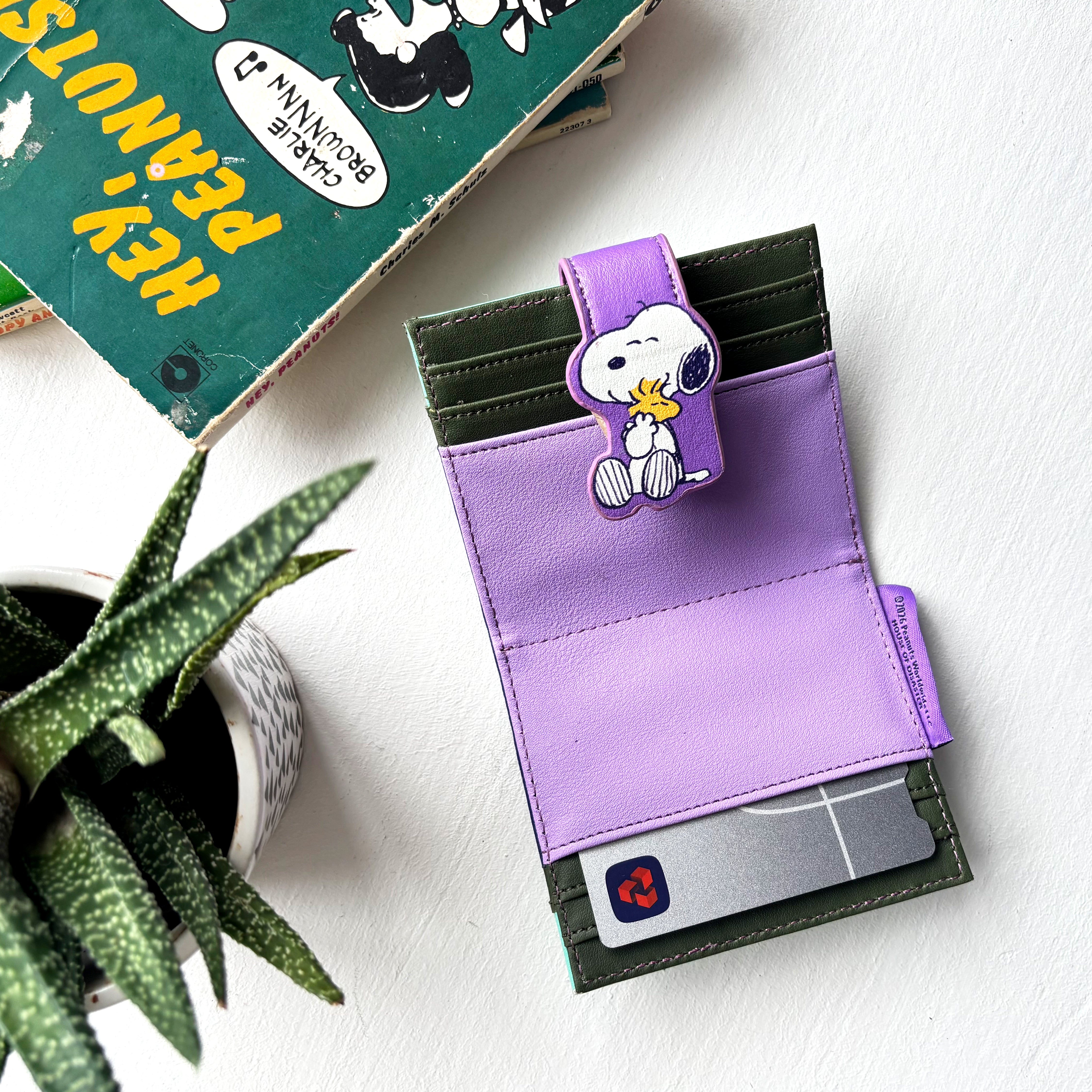 Peanuts In Bloom Foldover Cardholder