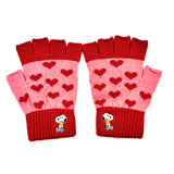 Peanuts Love Fingerless Gloves