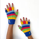 Peanuts Rainbow Fingerless Gloves