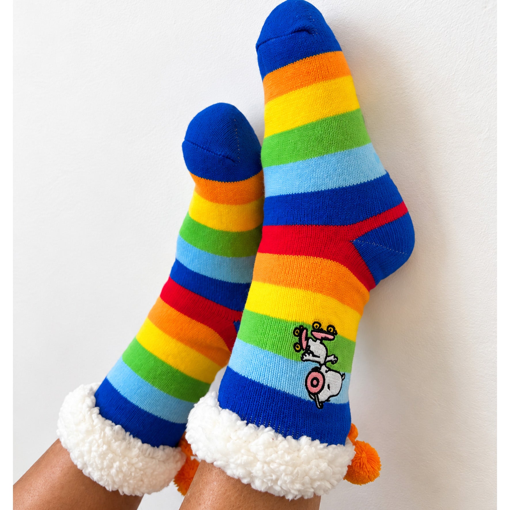 Peanuts Rainbow Slipper Socks