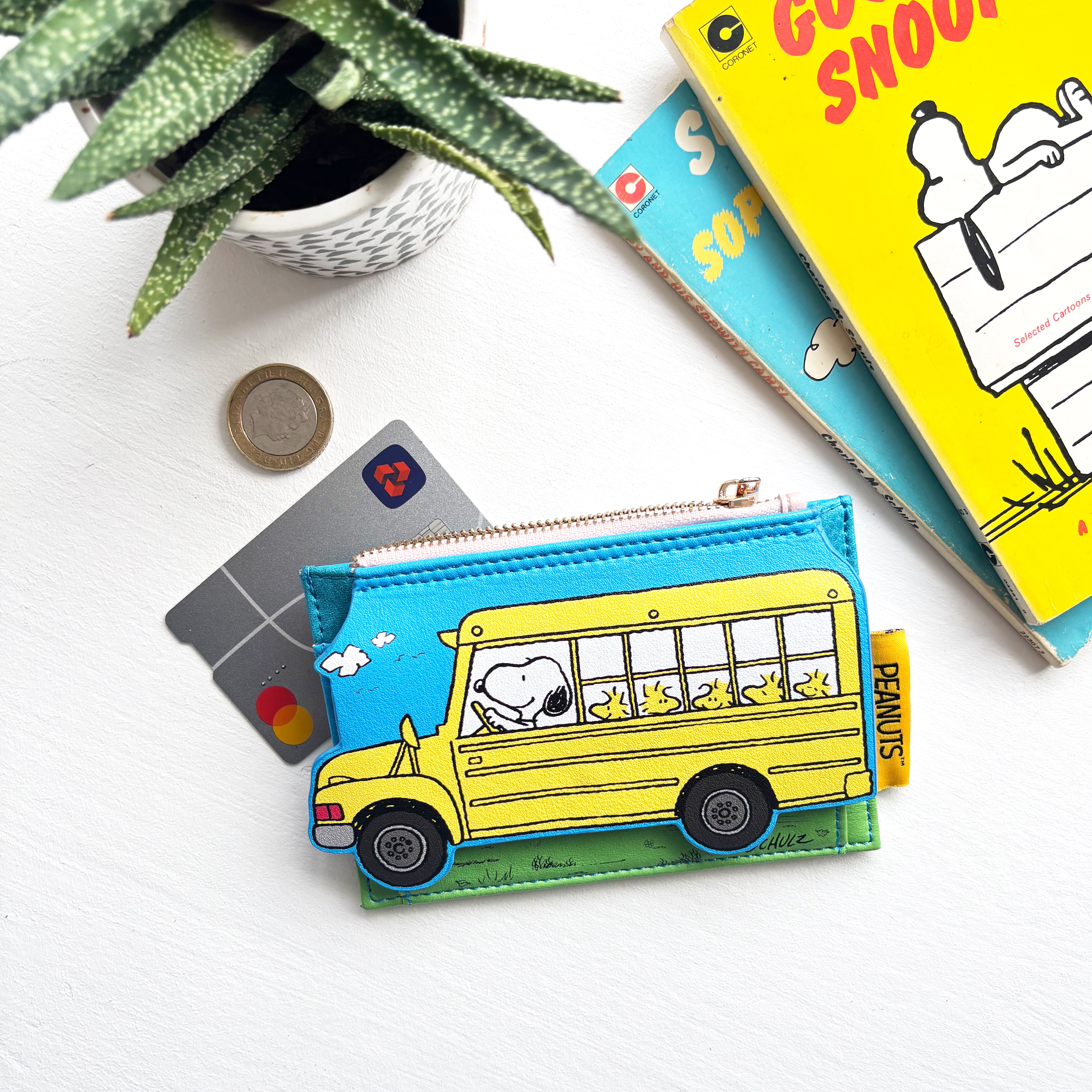 Peanuts Bus Zip Purse