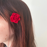 Red Rose Hair Slides