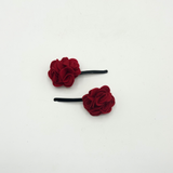 Red Rose Hair Slides