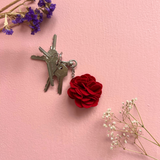 Red Rose Keychain