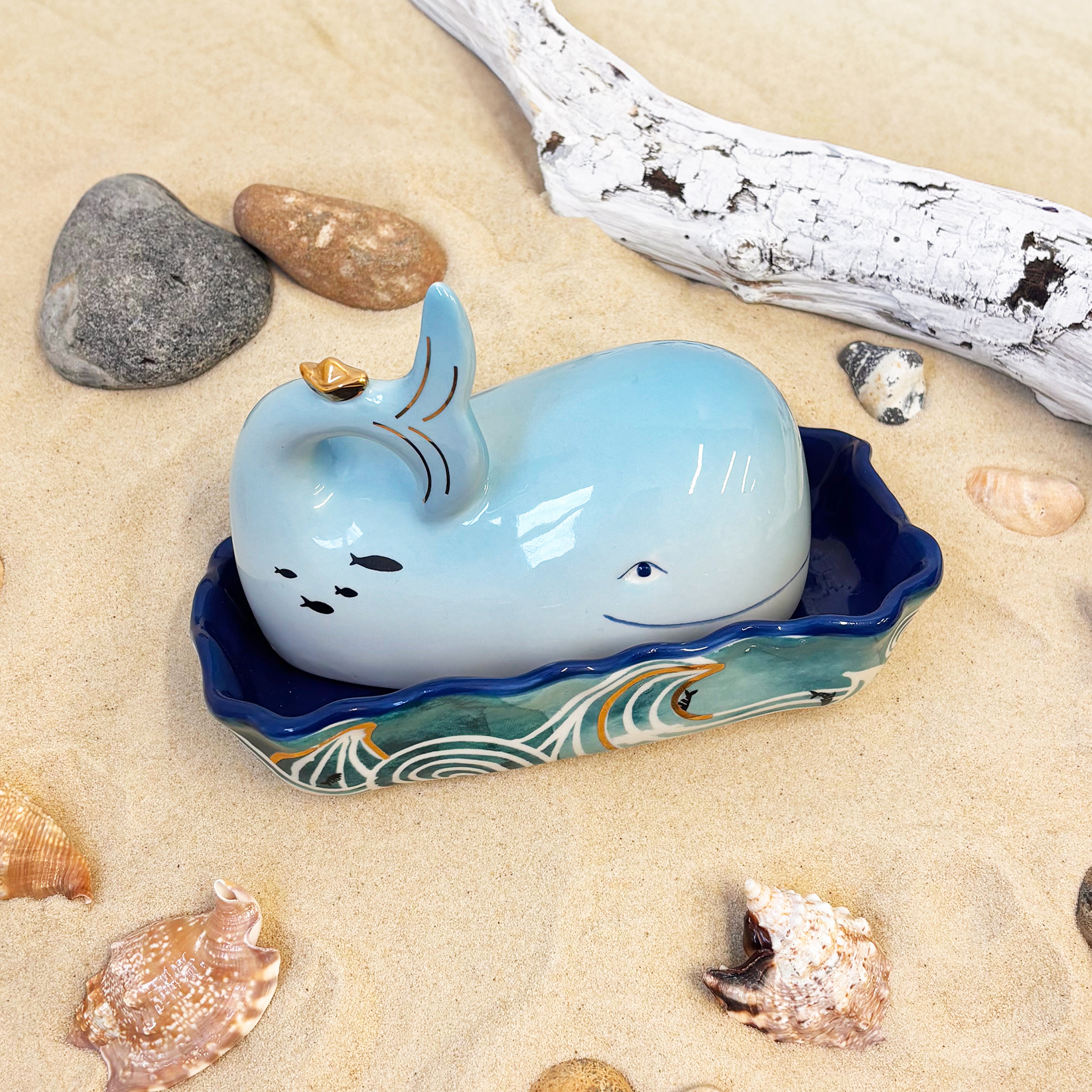 By The Sea Whale Butter Dish
