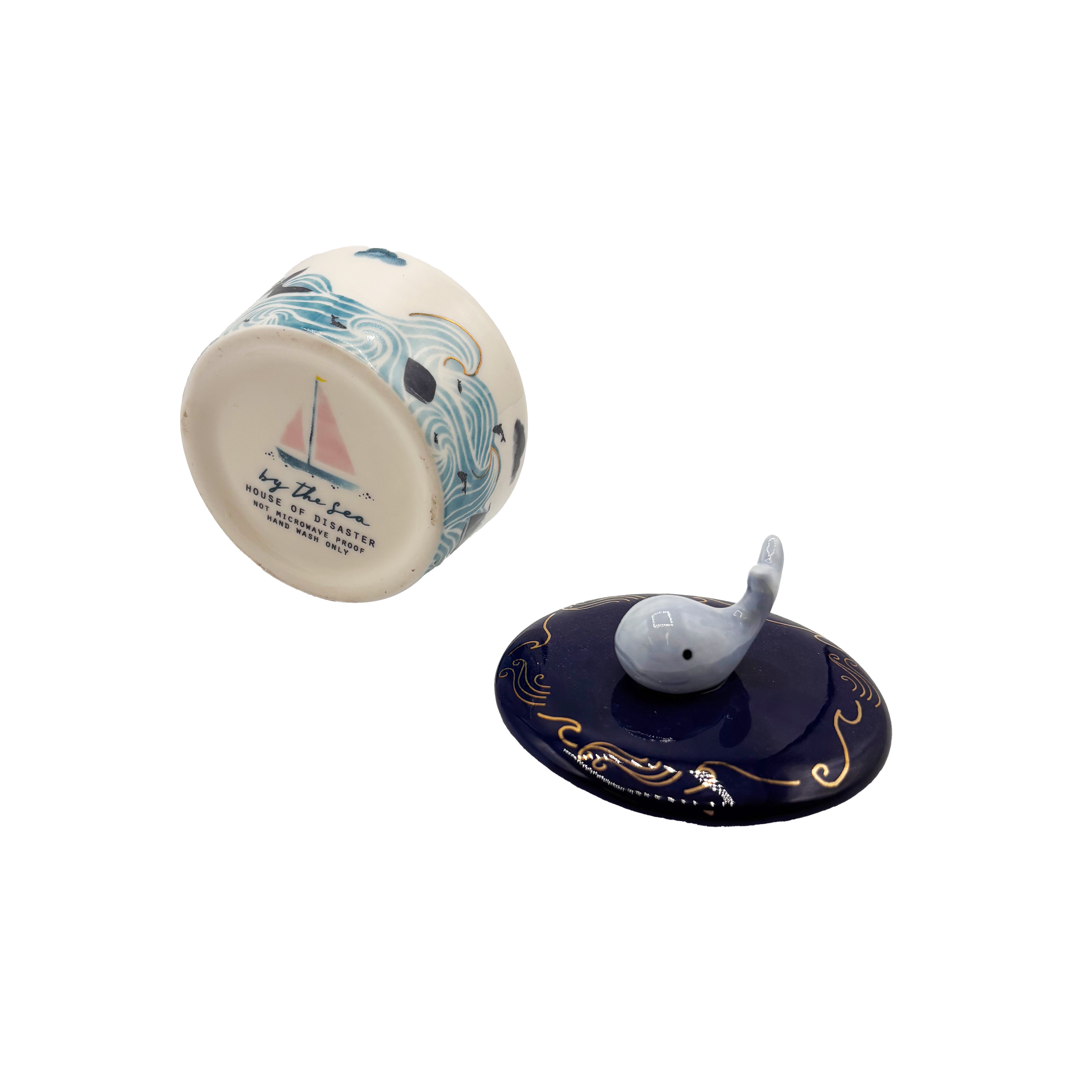 By the Sea Whale Trinket Pot