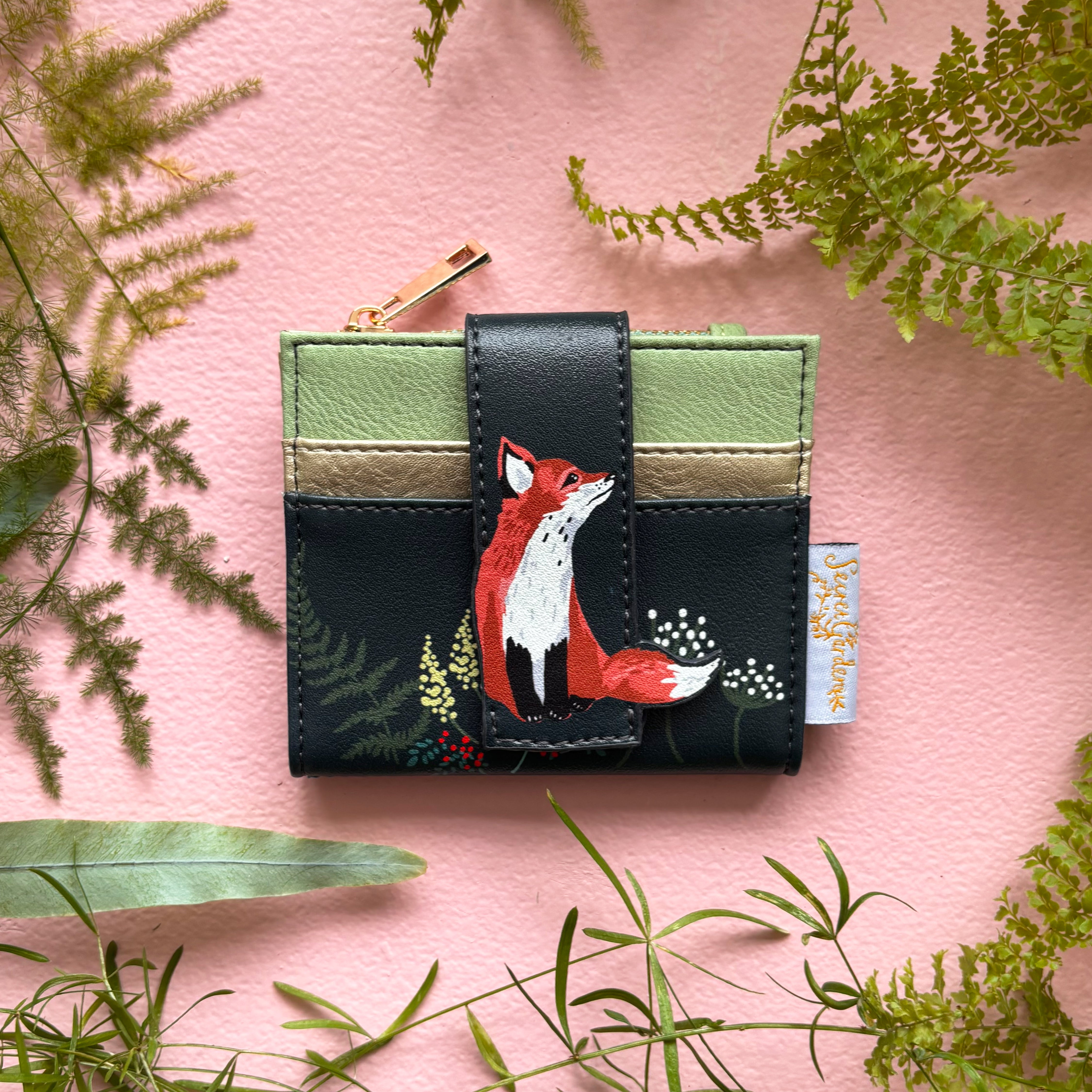 Secret Garden Fox Foldover Cardholder