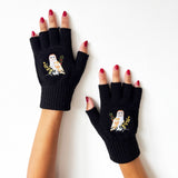 Secret Garden Fingerless Owl Gloves