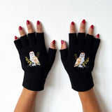Secret Garden Fingerless Owl Gloves