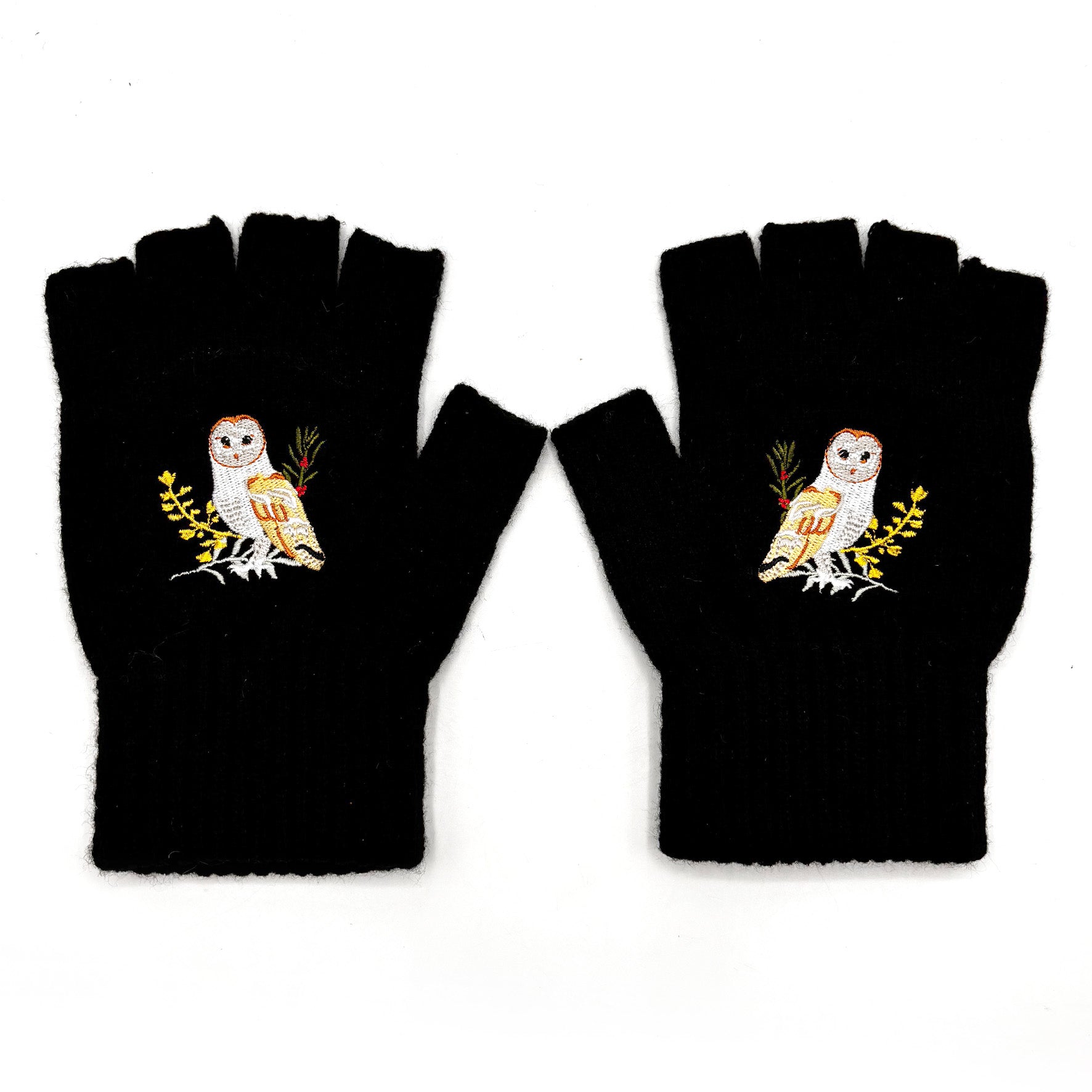 Secret Garden Fingerless Owl Gloves