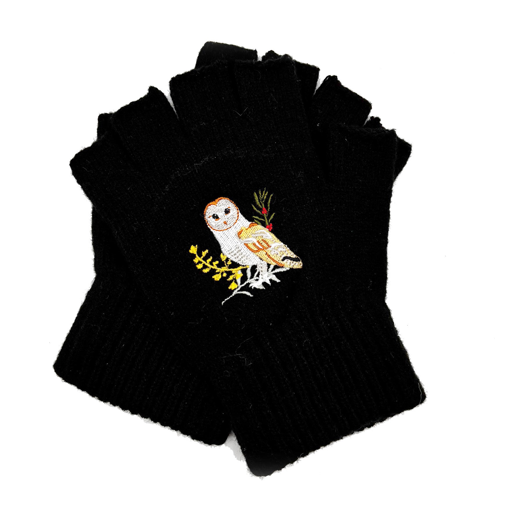 Secret Garden Fingerless Owl Gloves