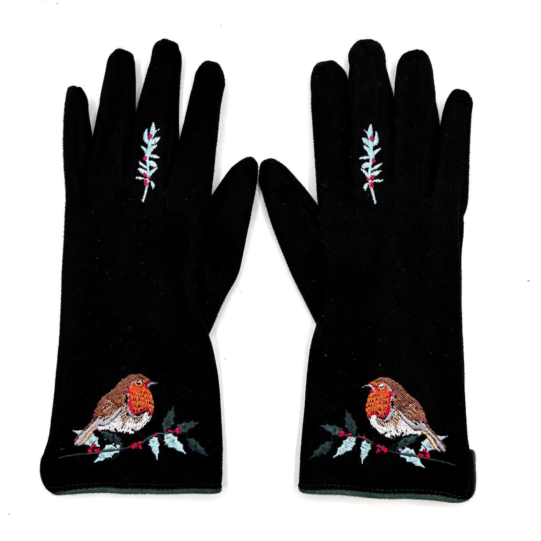 Secret Garden Black Robin Gloves