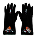 Secret Garden Black Robin Gloves