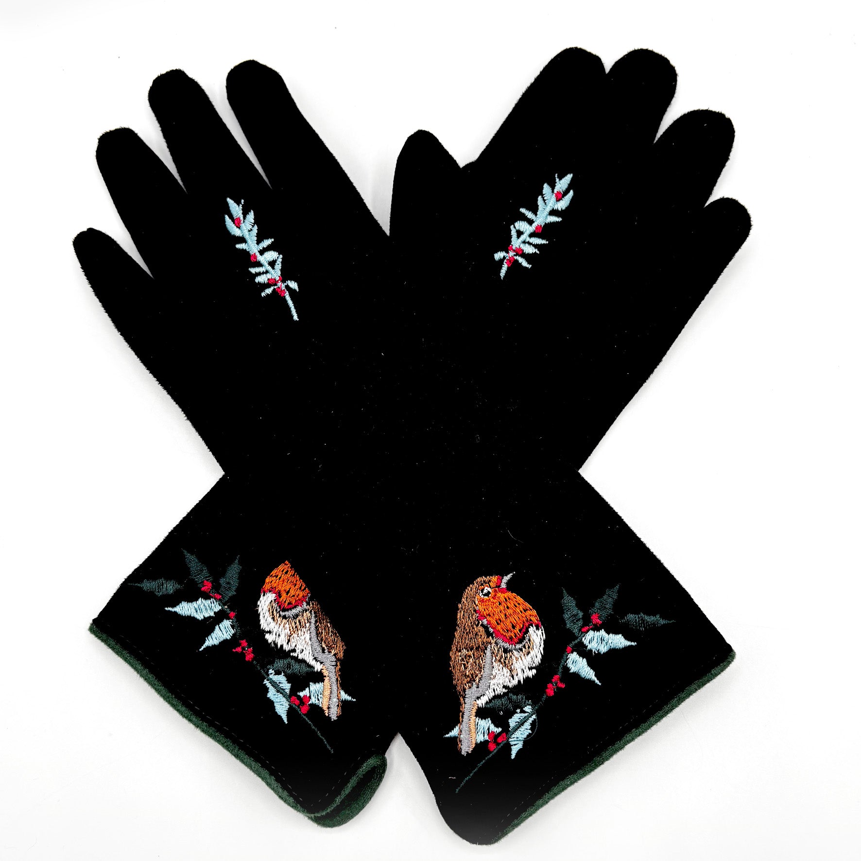 Secret Garden Black Robin Gloves