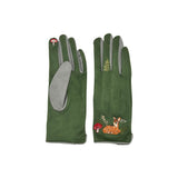 Secret Garden Embroidered Deer Gloves