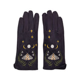 Secret Garden Embroidered Moth Gloves