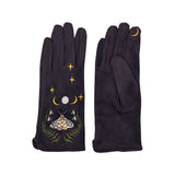 Secret Garden Embroidered Moth Gloves