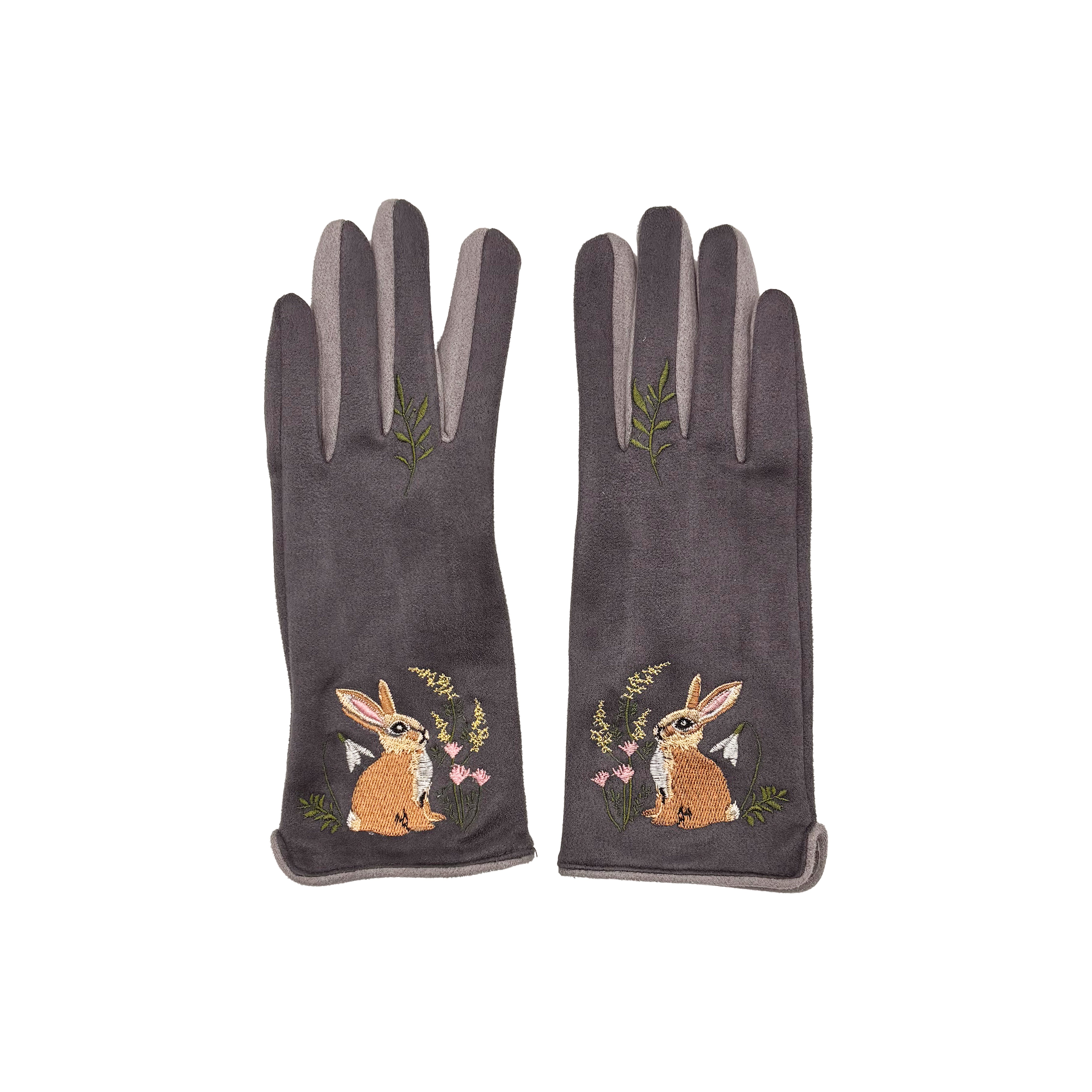 Secret Garden Embroidered Rabbit Gloves