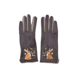 Secret Garden Embroidered Rabbit Gloves