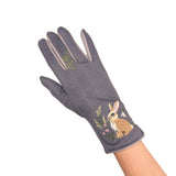Secret Garden Embroidered Rabbit Gloves