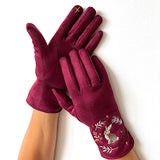 Secret Garden Wine Rabbit Gloves
