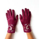 Secret Garden Wine Rabbit Gloves