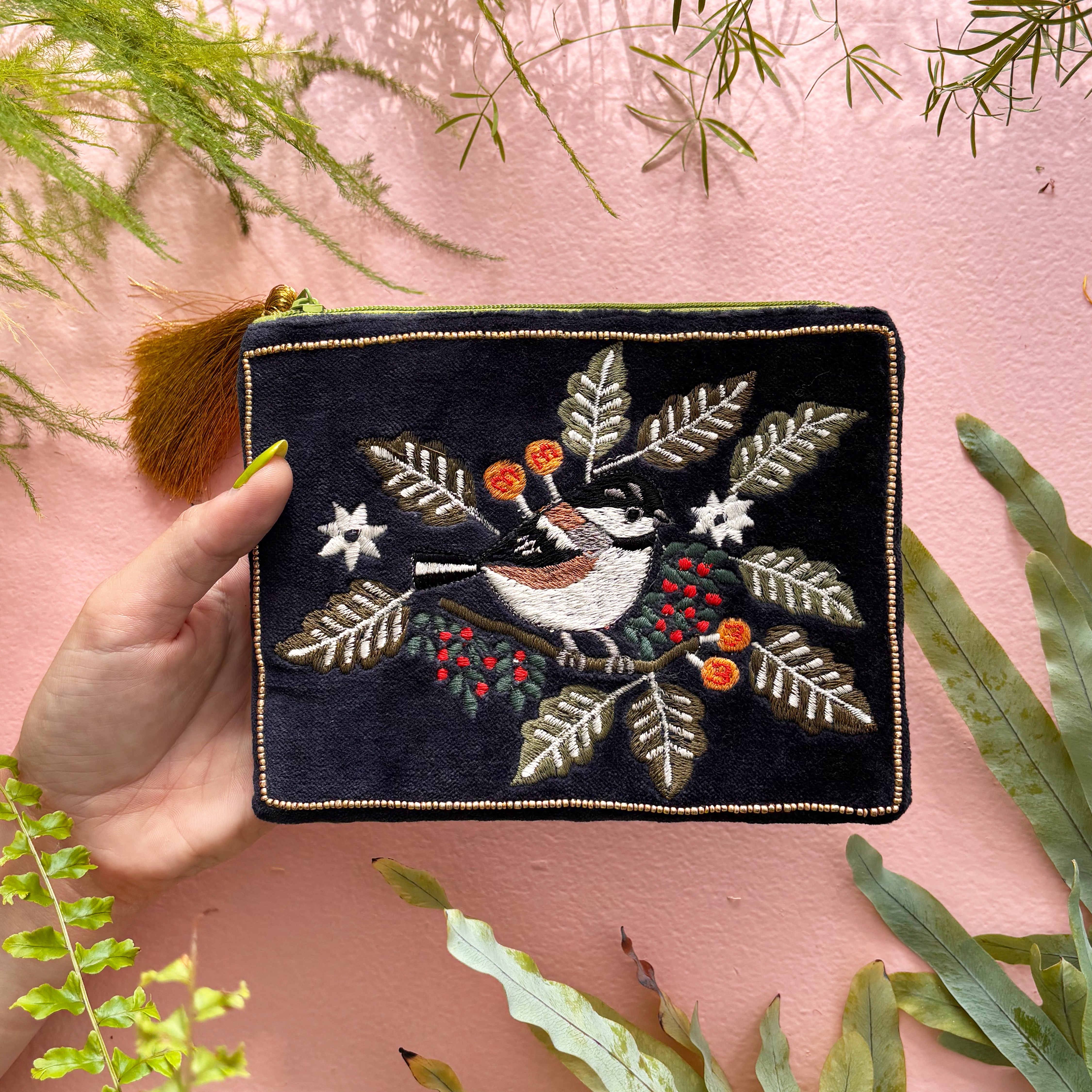Secret Garden Bird Pouch