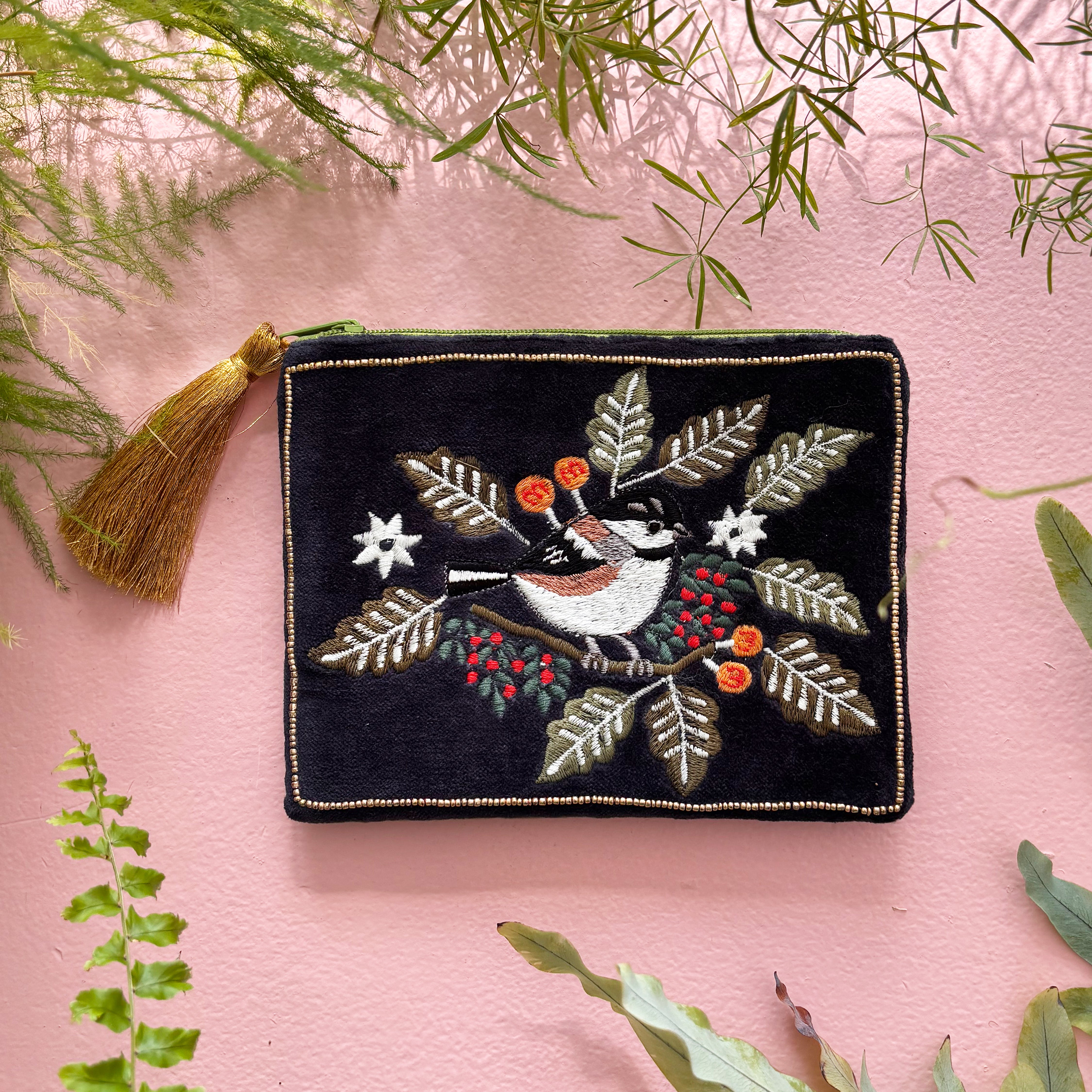 Secret Garden Bird Pouch