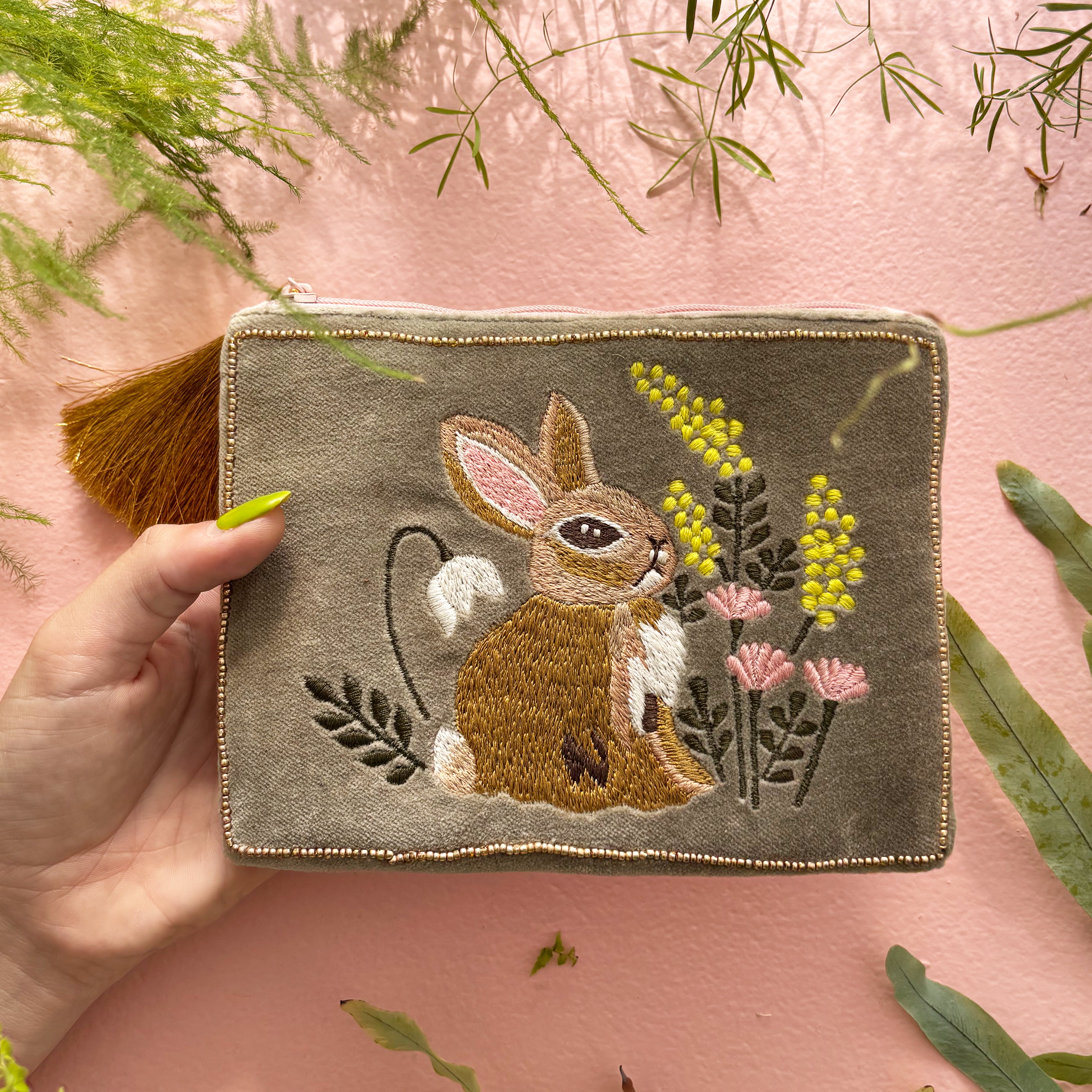 Secret Garden Rabbit Pouch