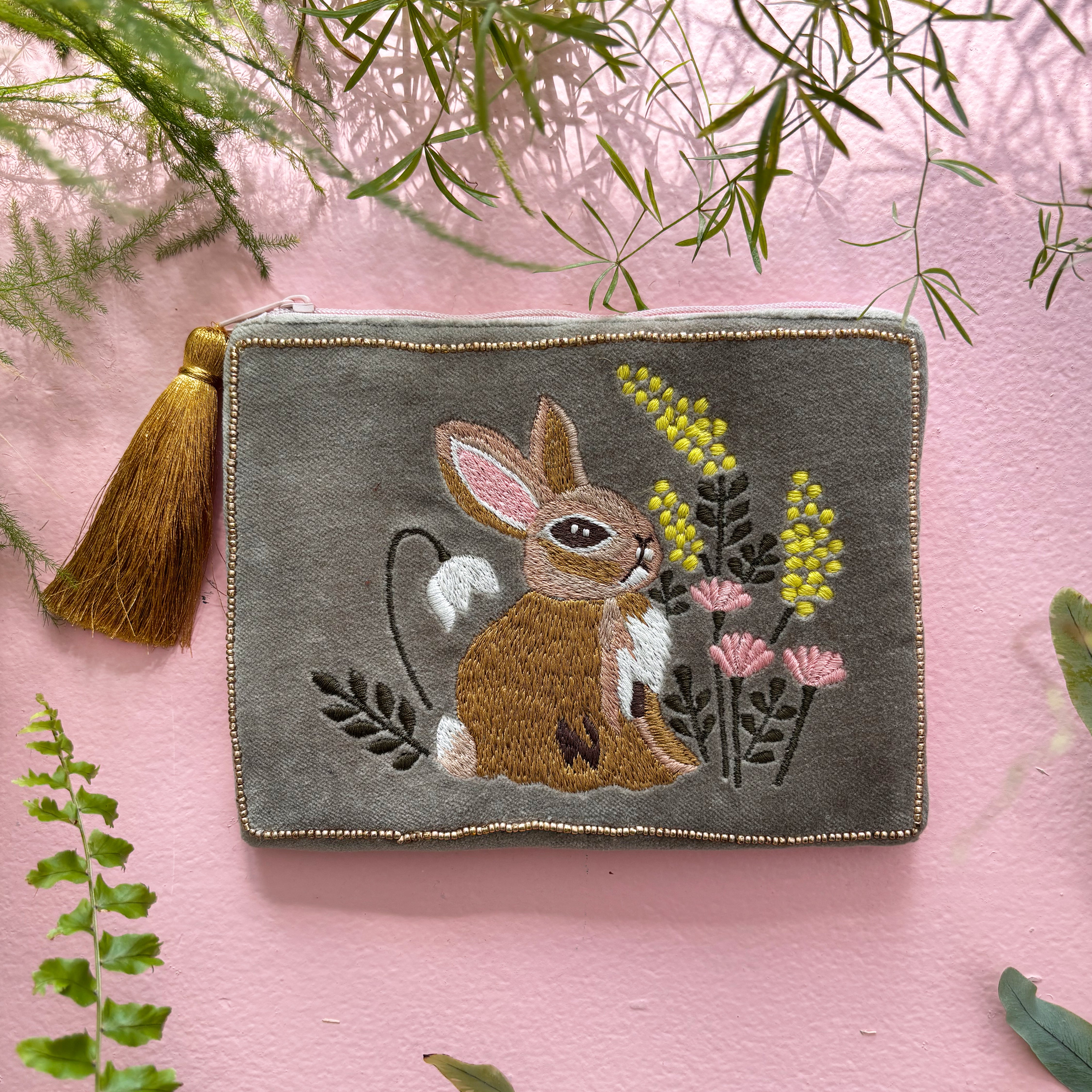 Secret Garden Rabbit Pouch