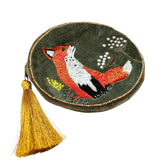 Secret Garden Round Fox Purse