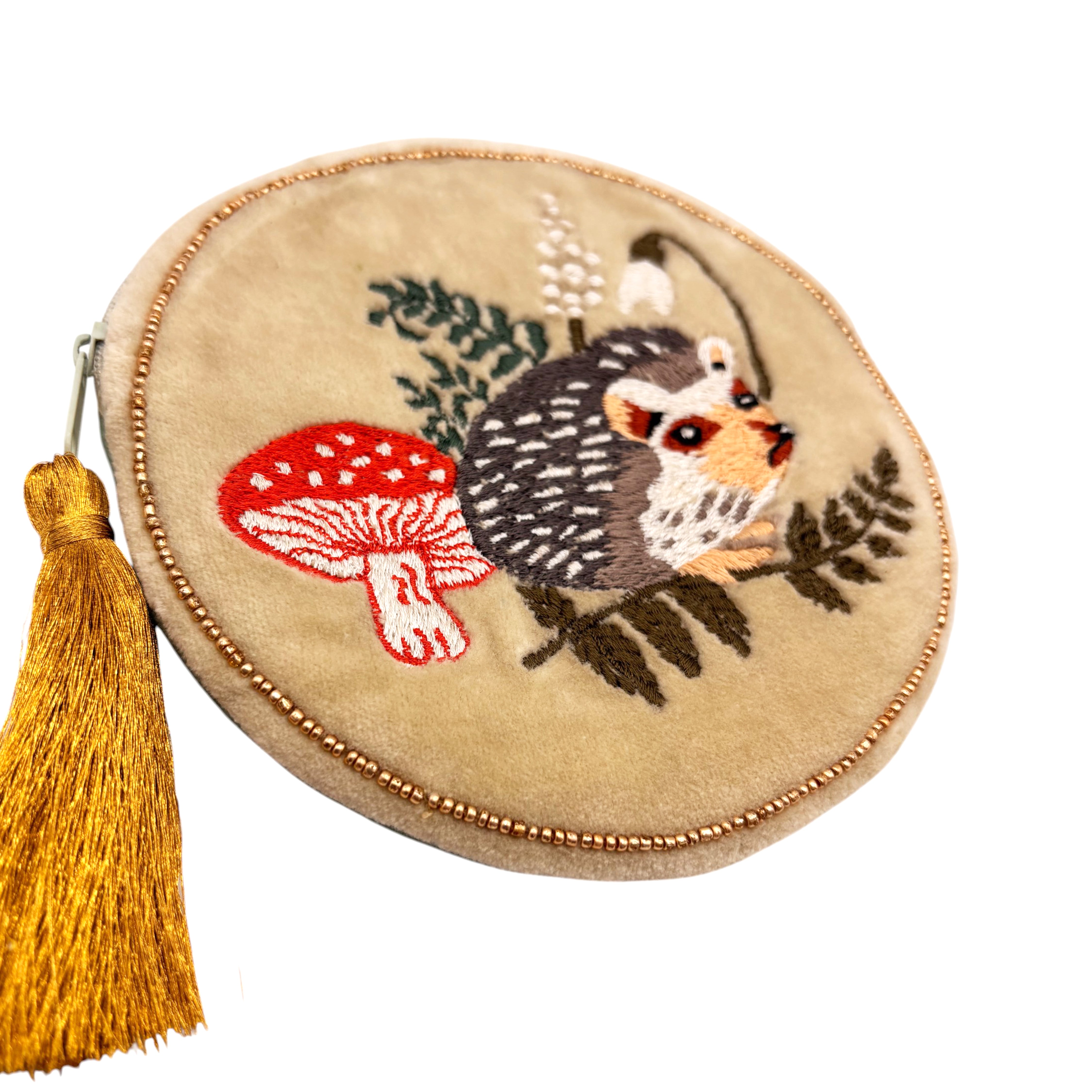 Secret Garden Round Hedgehog Purse