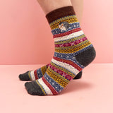 Secret Garden Hedgehog Fair Isle Socks