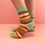 Secret Garden Fox Fair Isle Socks