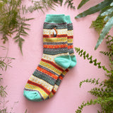 Secret Garden Fox Fair Isle Socks