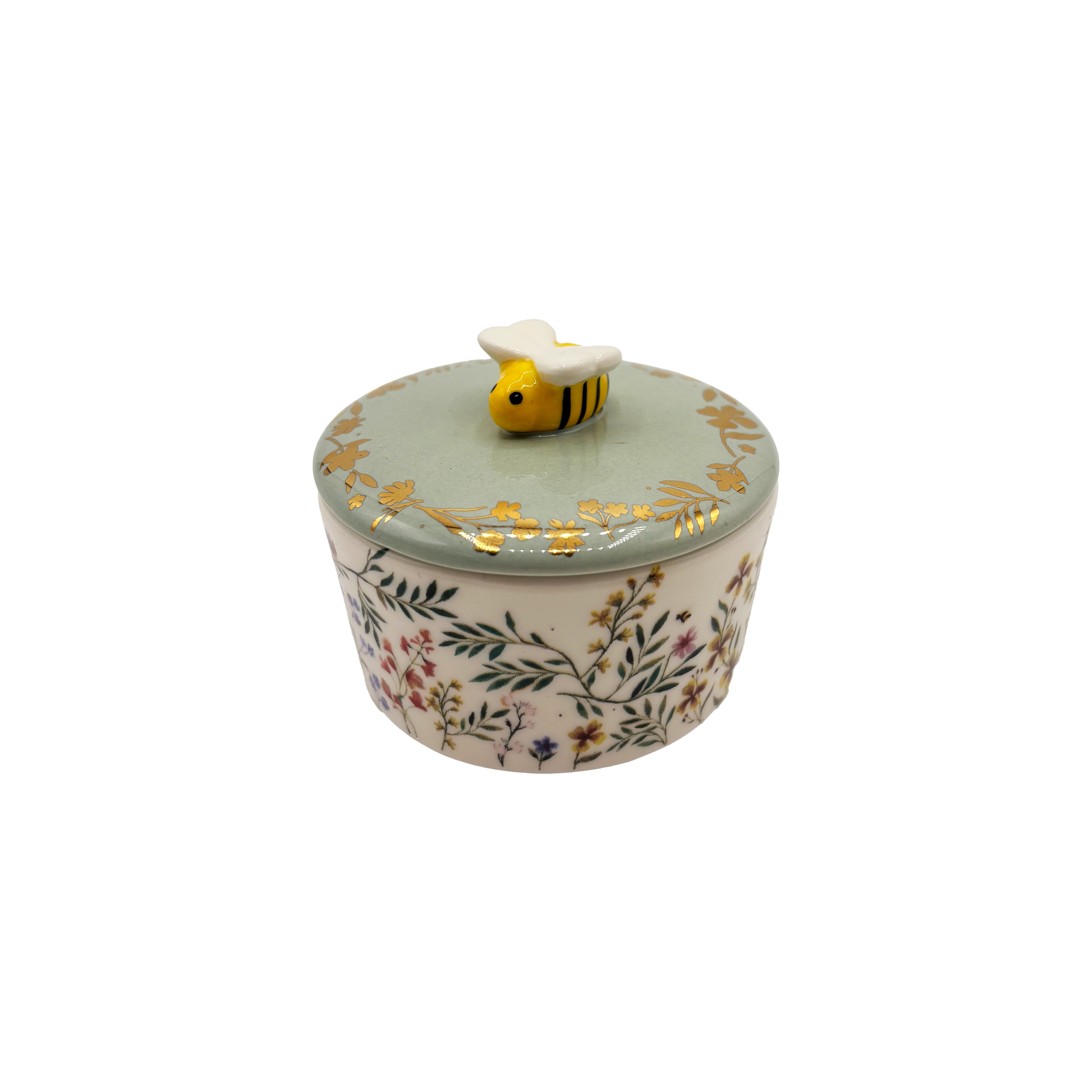 Secret Garden Bee Trinket Pot