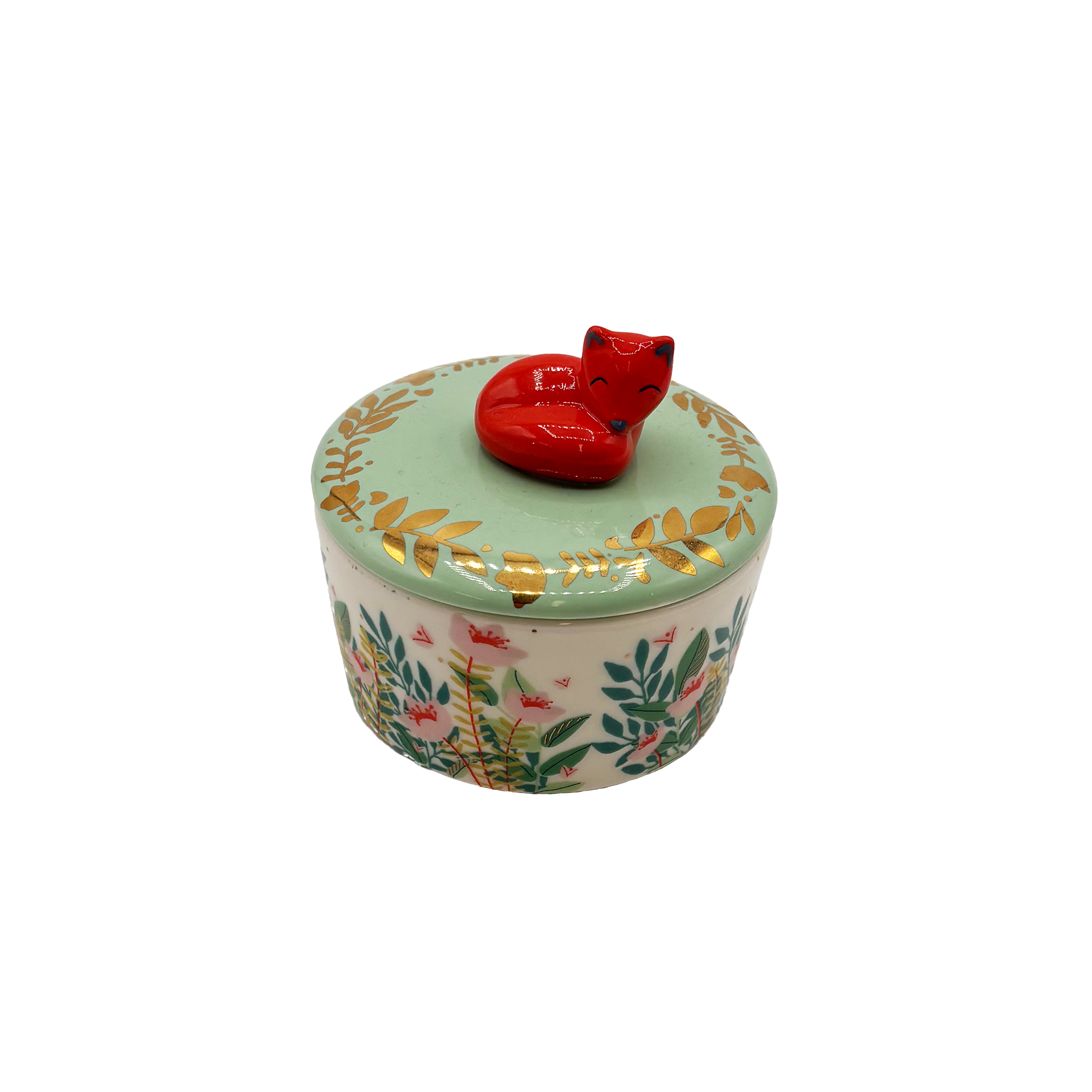 Secret Garden Fox Trinket Pot
