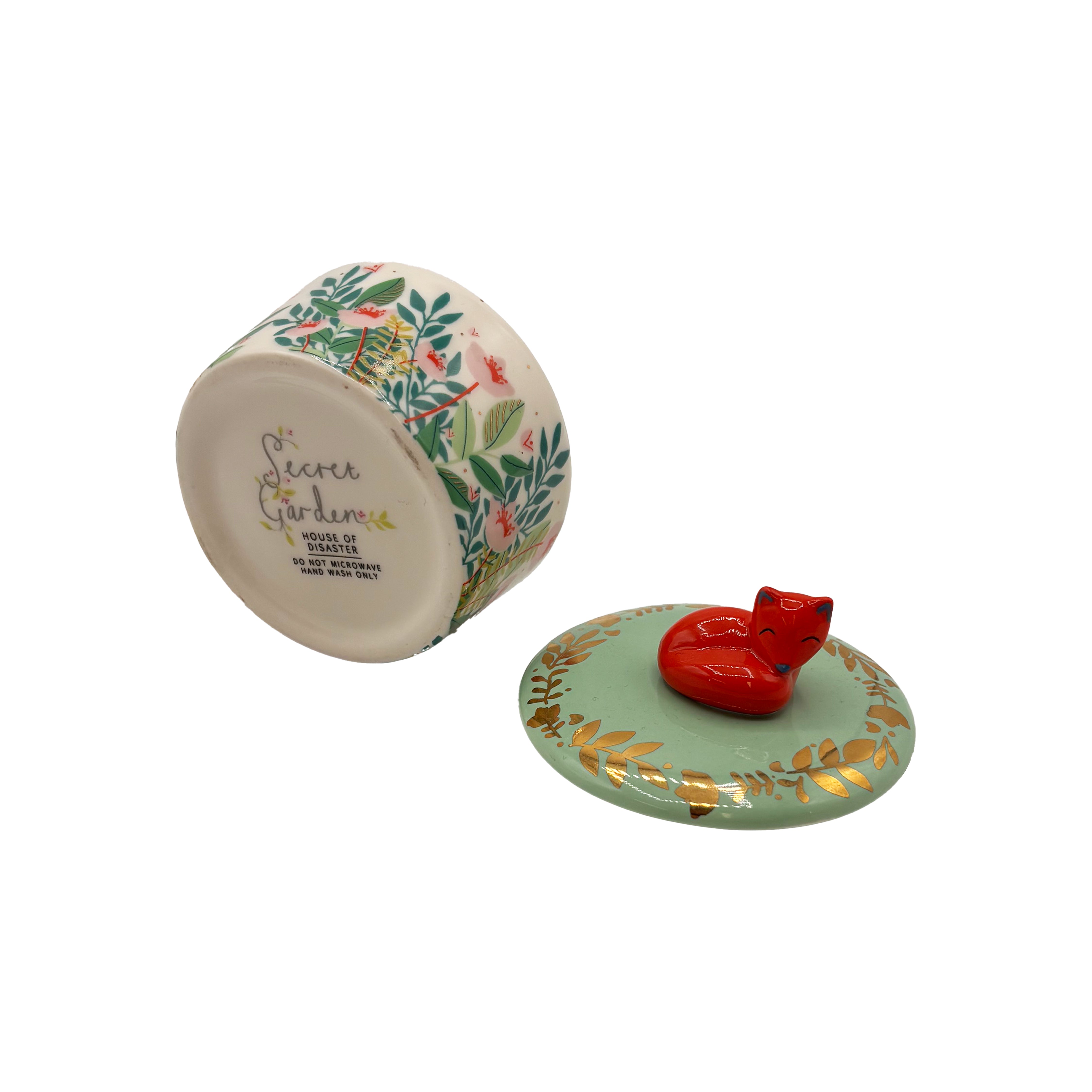 Secret Garden Fox Trinket Pot