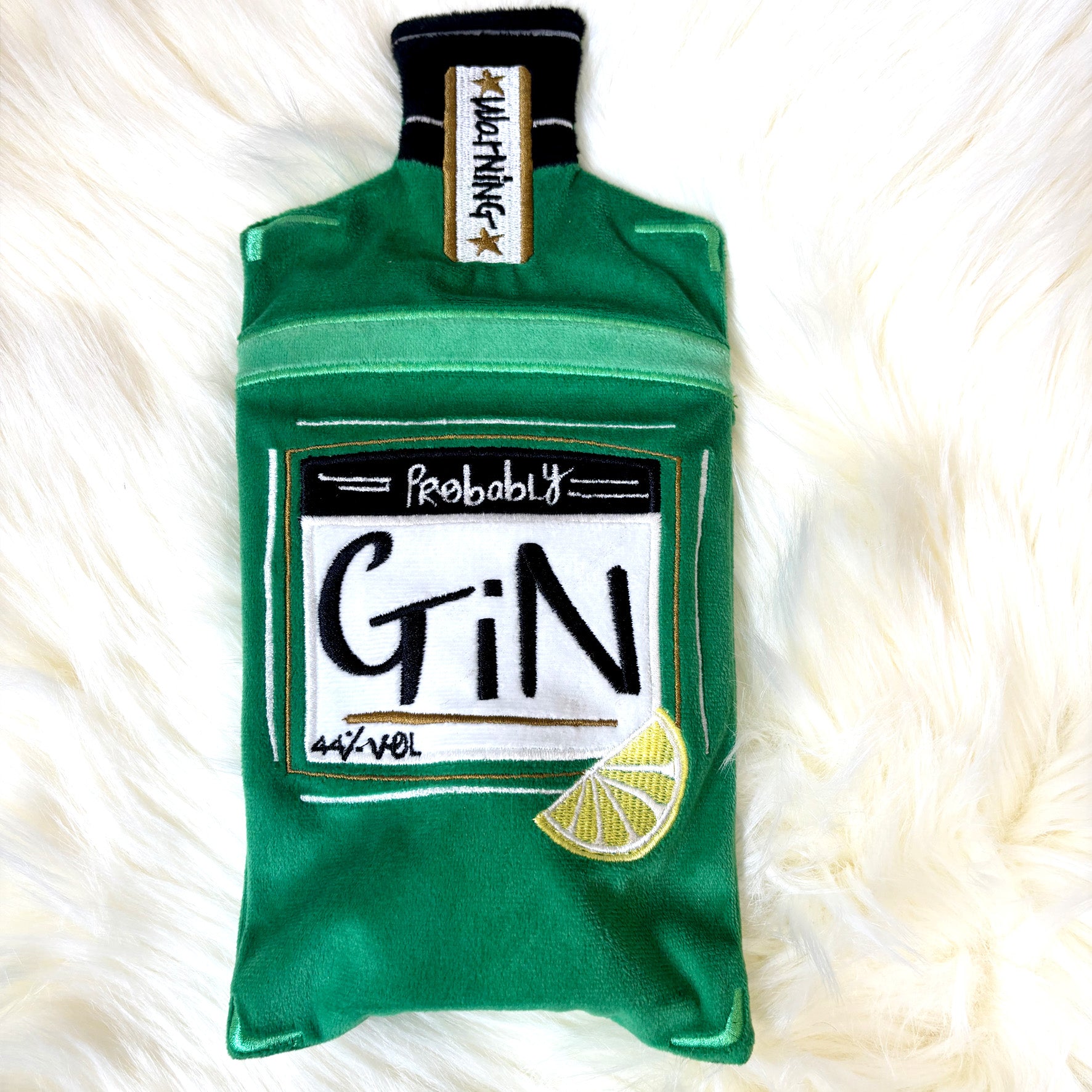 Small Talk Gin Hot Water Bottle
