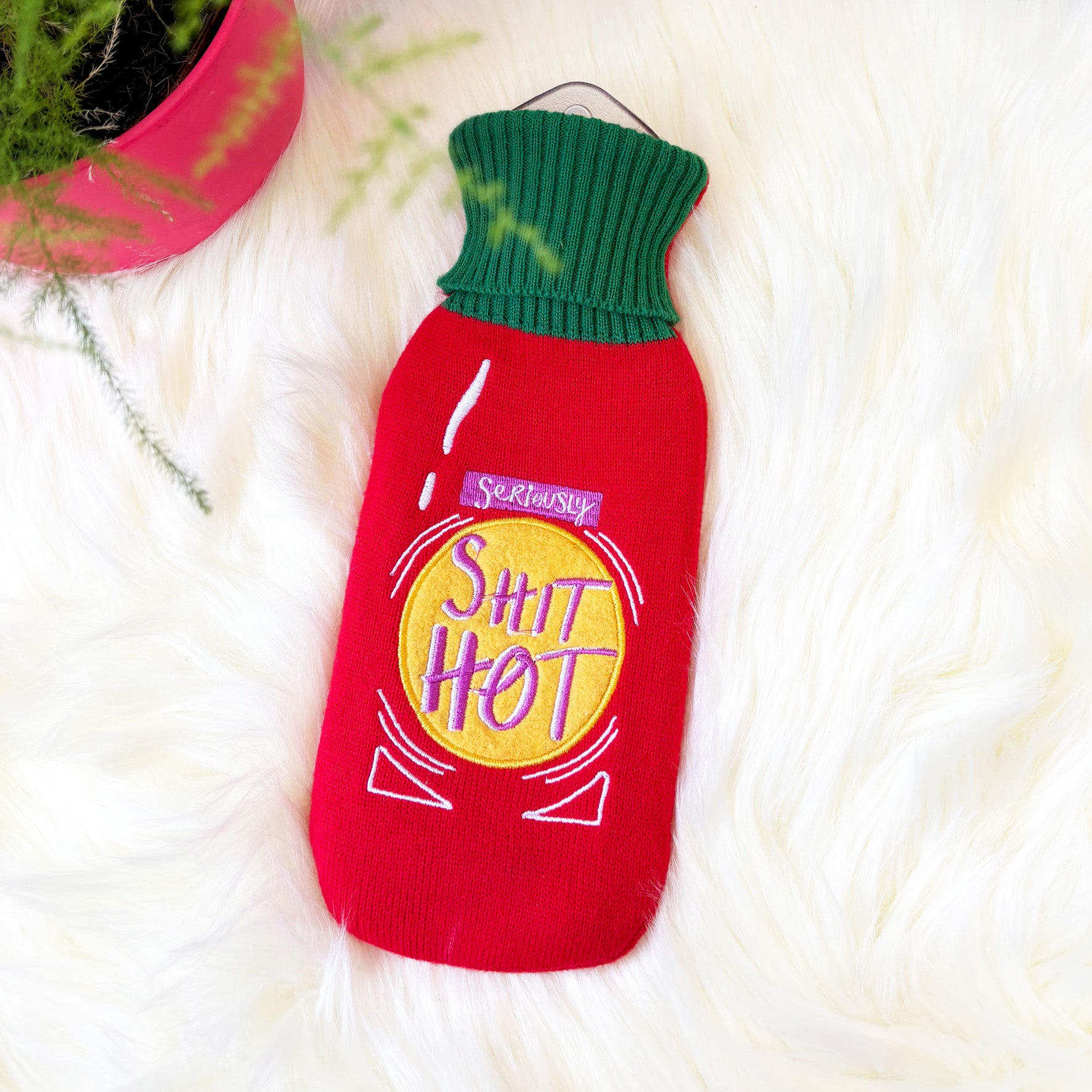 Small Talk 'Shit Hot' Hot Water Bottle