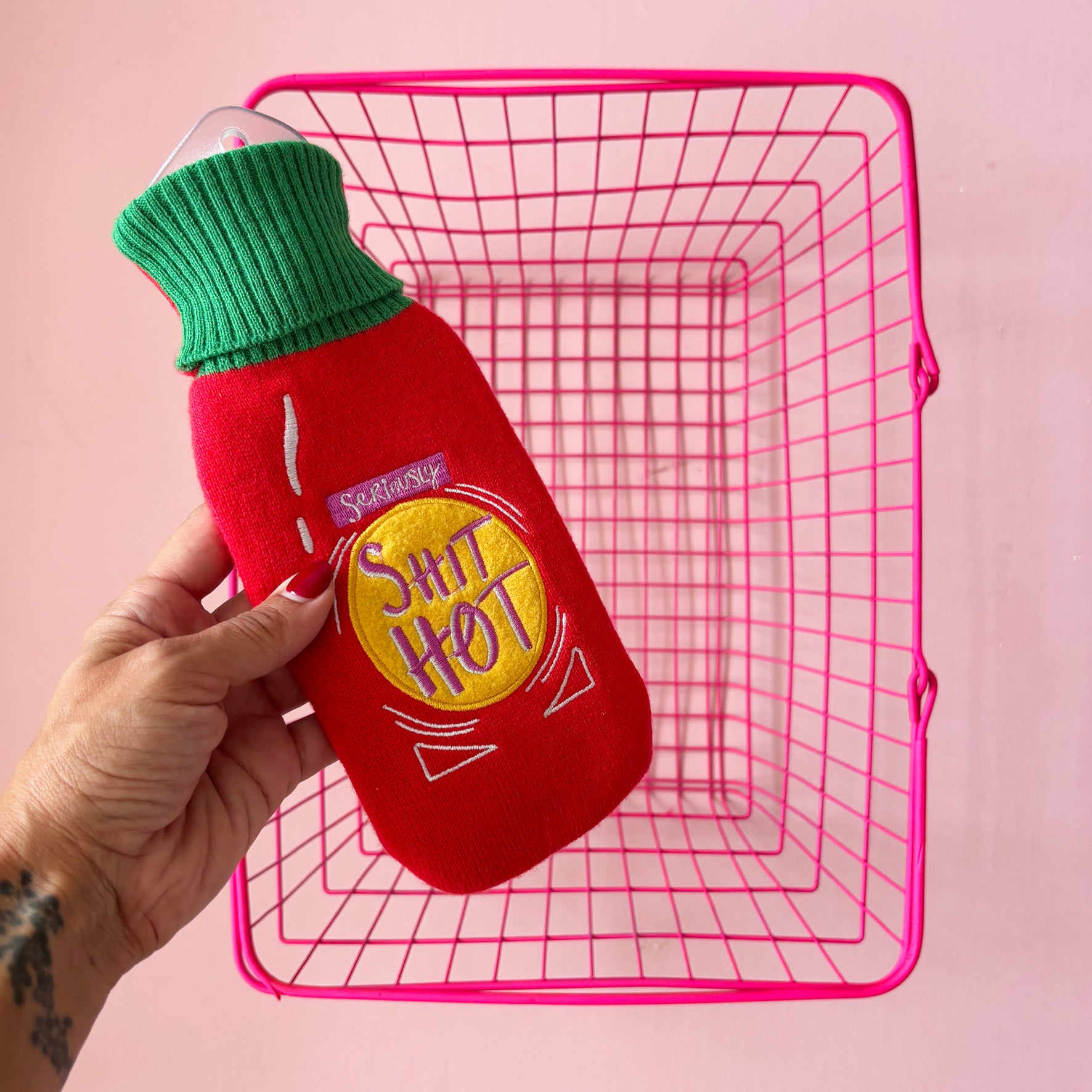 Small Talk 'Shit Hot' Hot Water Bottle