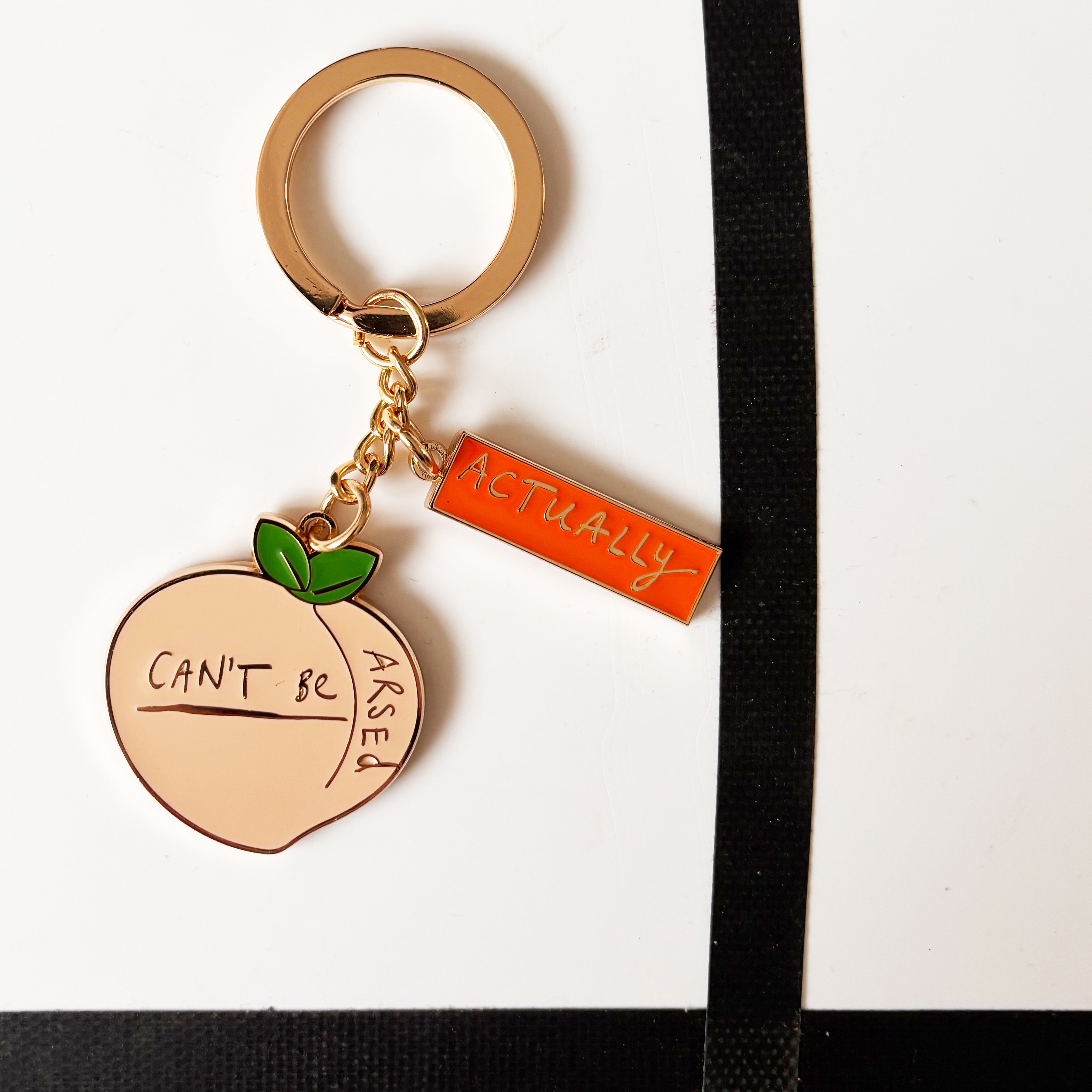 Small talk 'Can't be arsed' Keyring