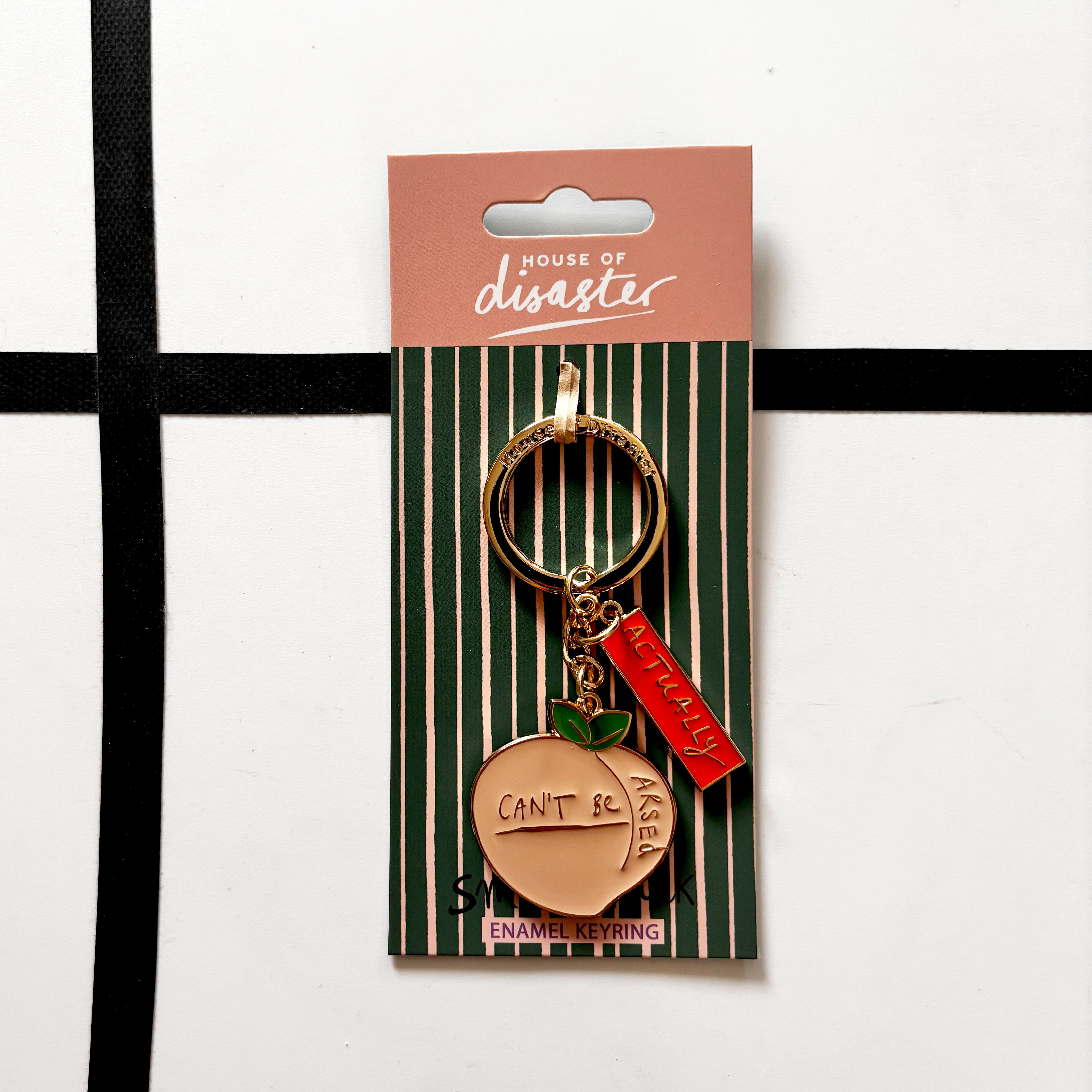 Small talk 'Can't be arsed' Keyring